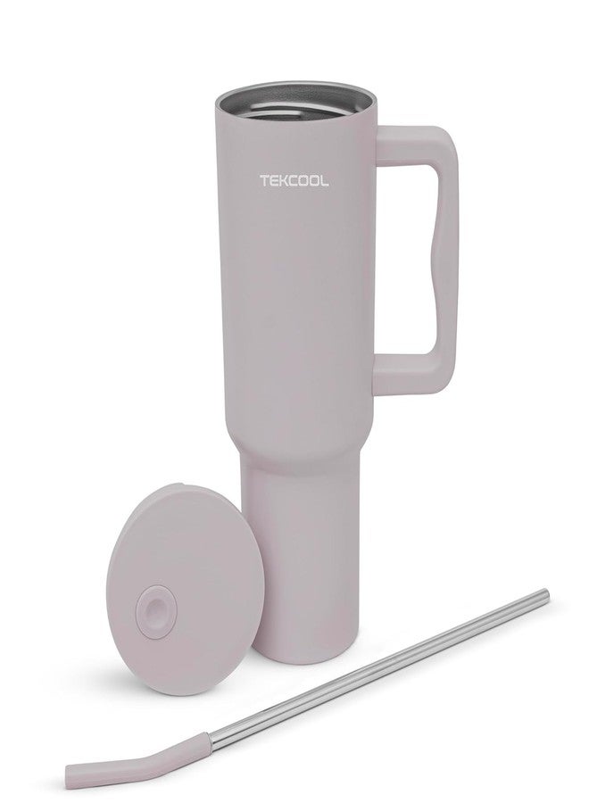 TEKCOOL Tumbler with lid and Straw 1200ML Cup Stainless Steel Hot and Cold with Handle and Lid 2 Straw Vacuum Insulated Tumbler for Water, Iced Tea or Coffee Office Gym Travelling - Image 4